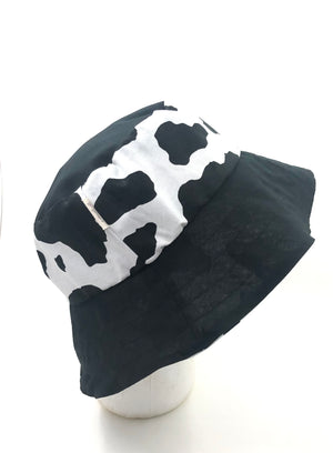 Cow Print Reversible Bucket Hat