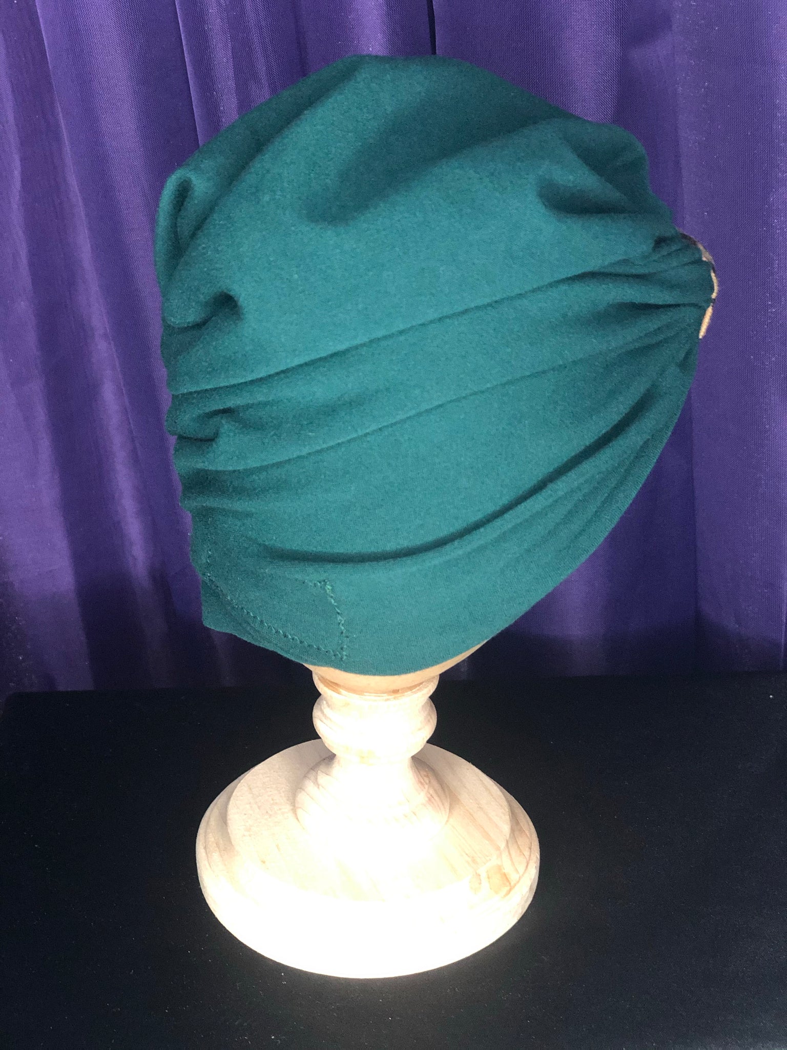 Leopard Print Accent Turban