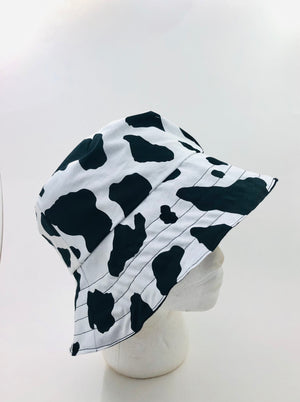 Cow Print Reversible Bucket Hat